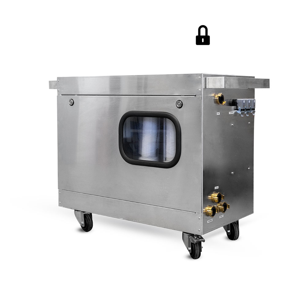 Bild 1 Warmwasserversorgung mit Zwangsverriegelung und Abwasserfiltration Bild 1 Warmwasserversorgung mit Zwangsverriegelung und Abwasserfiltration