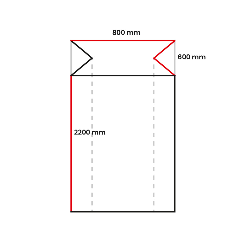 Bild 2 KMF Foliensack 80 + 60 x 220 bedruckt transluzent Bild 2 KMF Foliensack 80 + 60 x 220 bedruckt transluzent