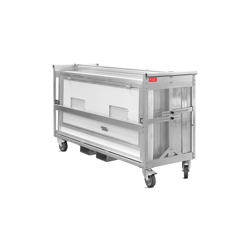 Bild 1 Transportwagen für 4-Kammer-Schleuse MKI-REDLINE