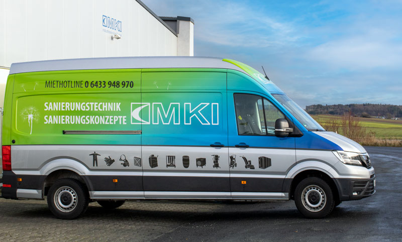 MKI Transporter - wir liefern Ihnen Ihre Technik direkt auf die Baustelle
